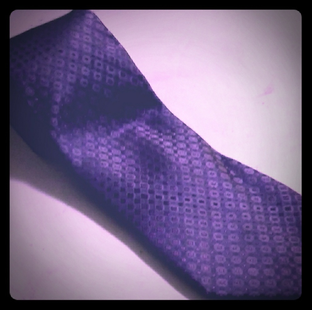 Calvin Klein. Purple Silk Necktie 60"